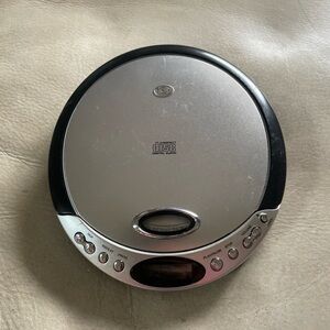 Portable CD Player Durabrand with Silver and Black Design for Parts only
